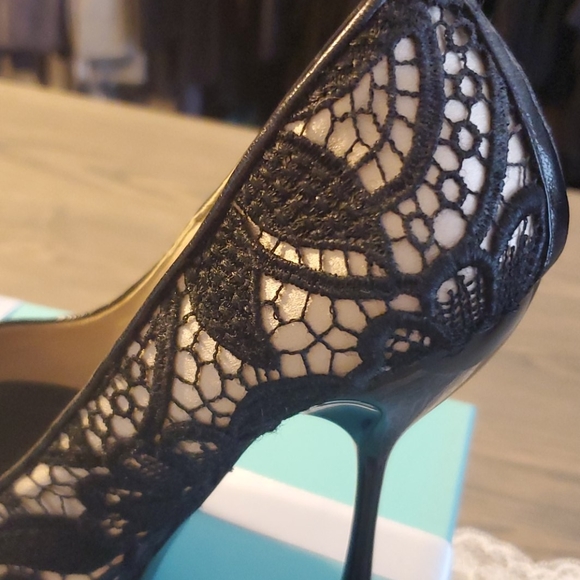 Vintage authentic Alexander McQueen peep toe pumps - Picture 10 of 14